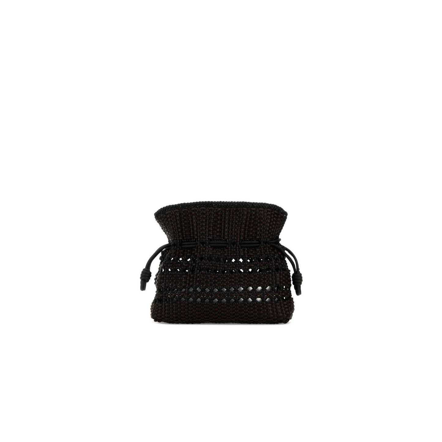 Mala Clutch Flamenco Entrançada Média em Napa de Vitela
