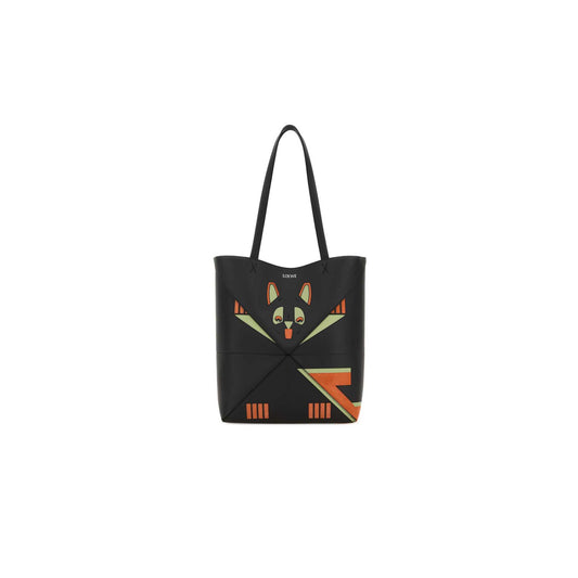 Mala Tote Puzzle Fold Futurist Cat em Pele de Vitela Nappa