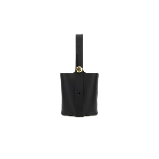 Mala de Secchiello Pebble Média em Pele de Vitela AANBBBWX01BLACK
