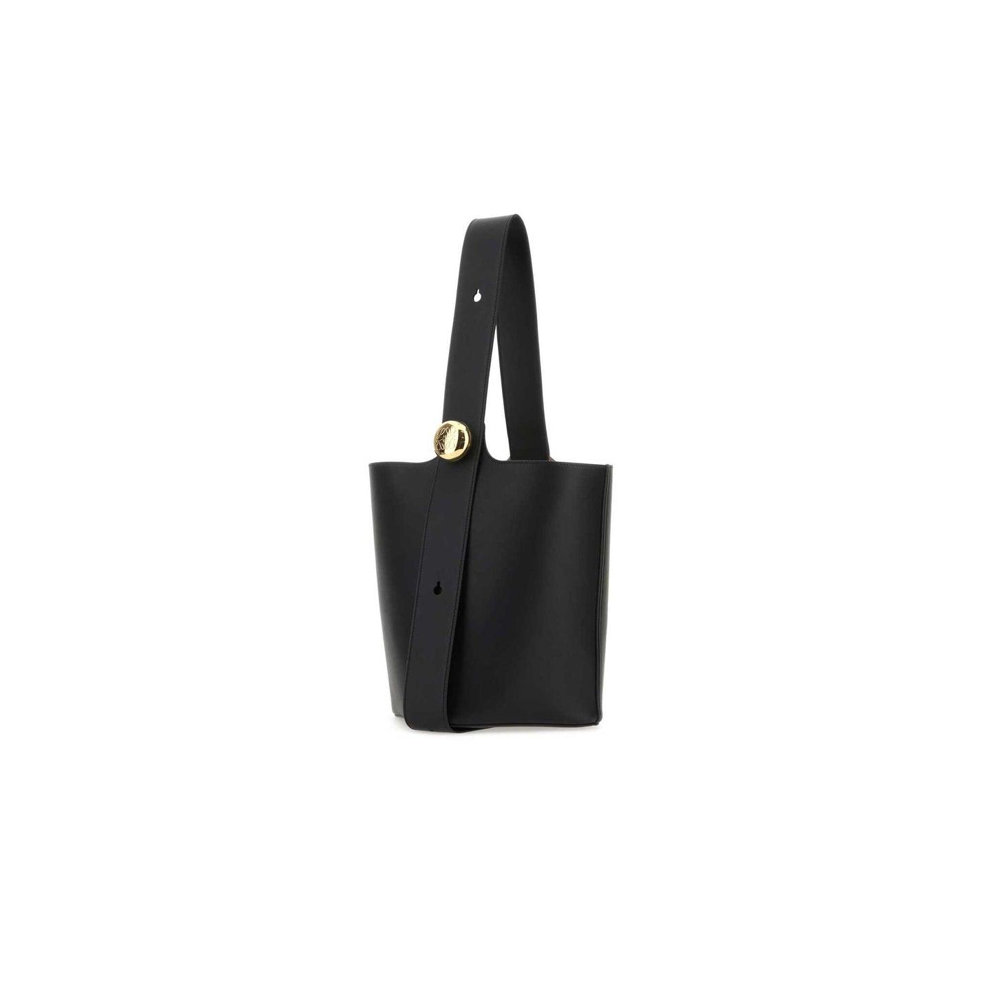 Mala de Secchiello Pebble Média em Pele de Vitela AANBBBWX01BLACK