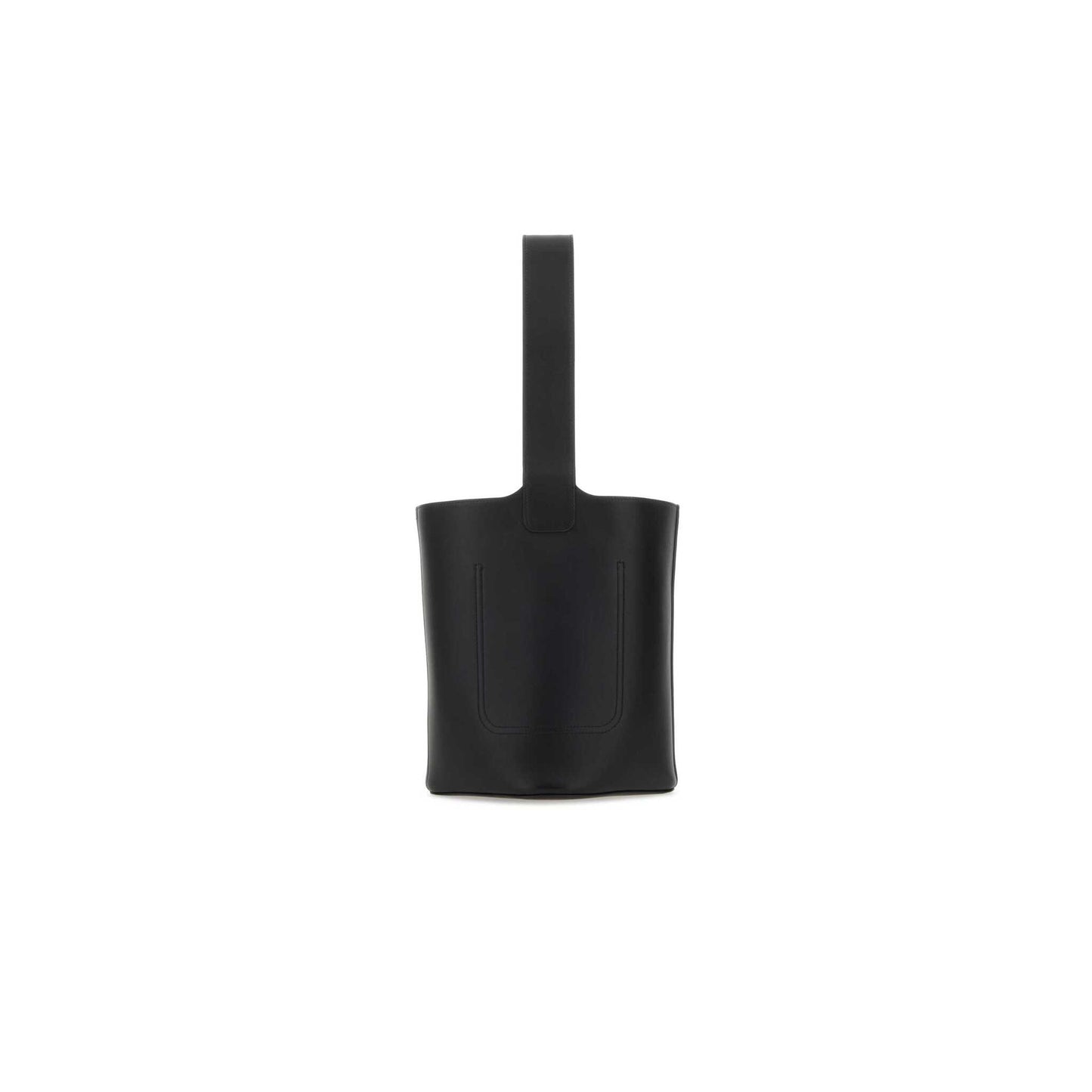 Mala de Secchiello Pebble Média em Pele de Vitela AANBBBWX01BLACK