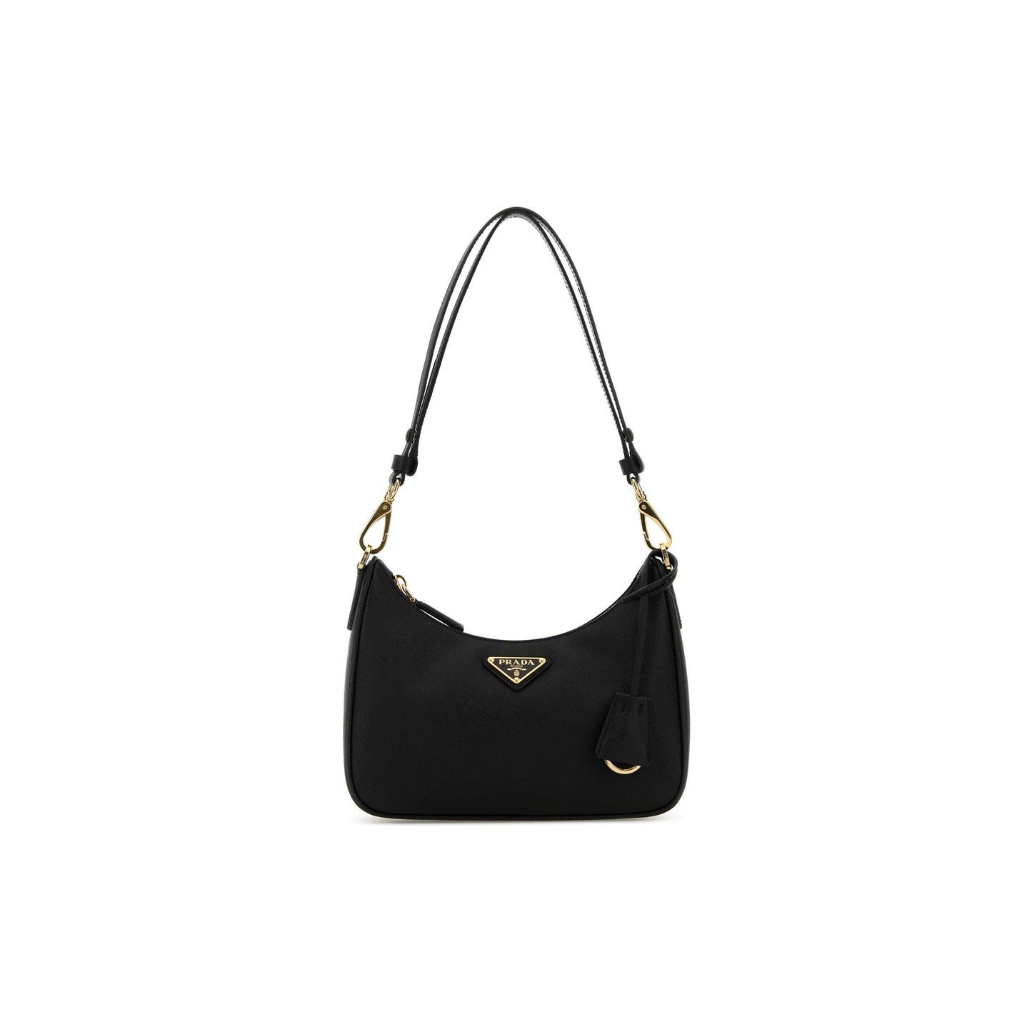 Prada Mala Mini Re-Edition em Pele — Preto