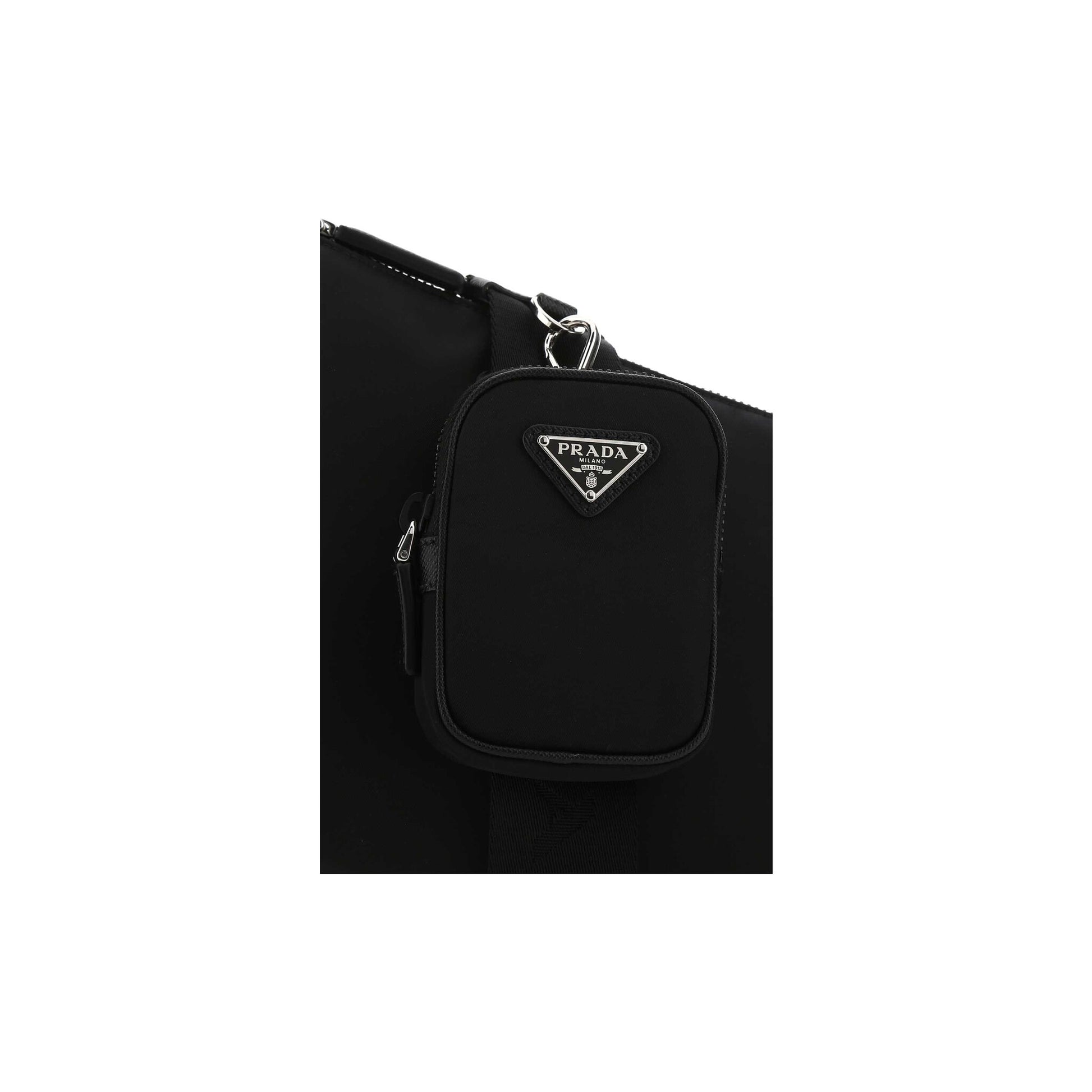 Prada Mala de Ombro em Re-Nylon — Preto