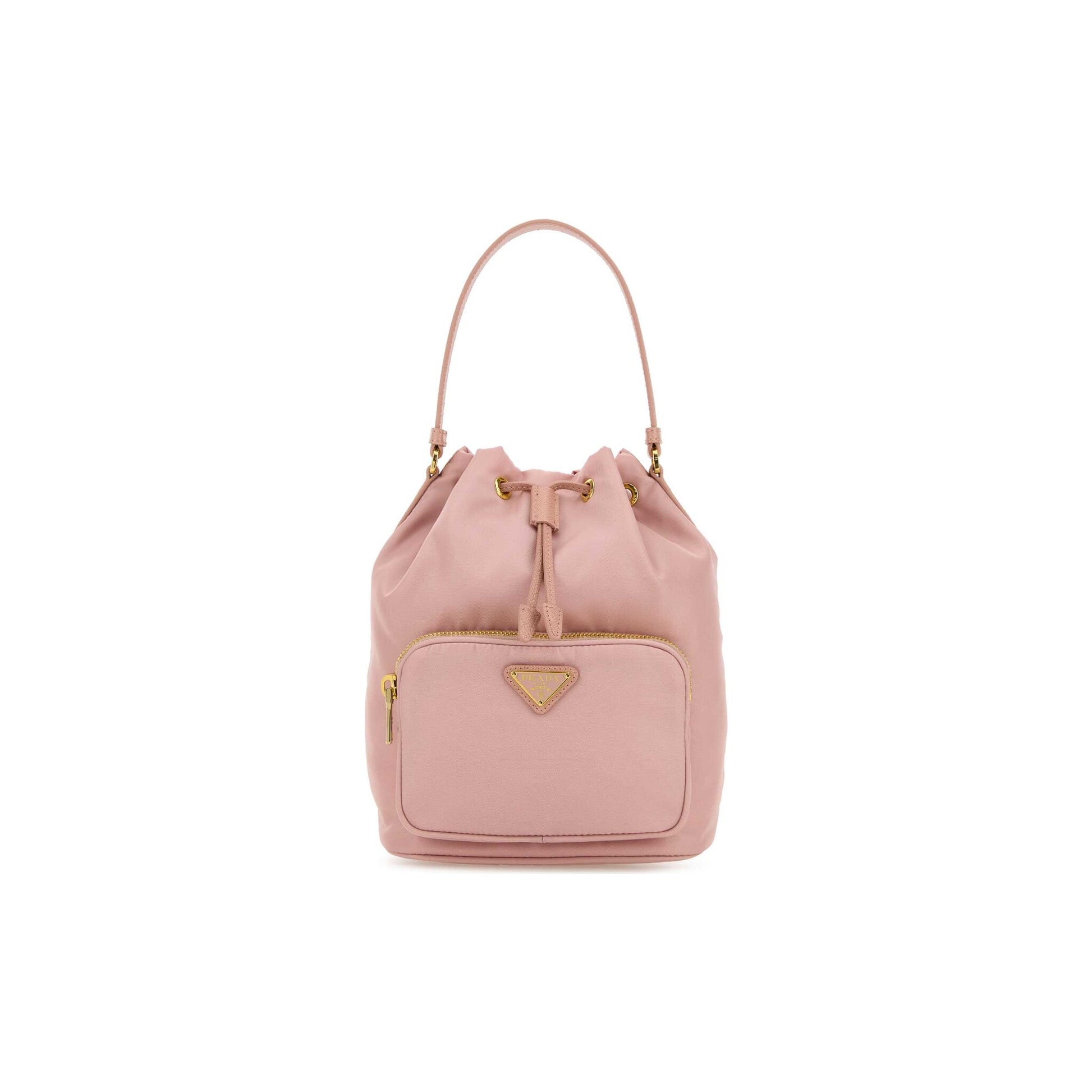 Prada Mala Saco Buckle em Re-Nylon — Branco