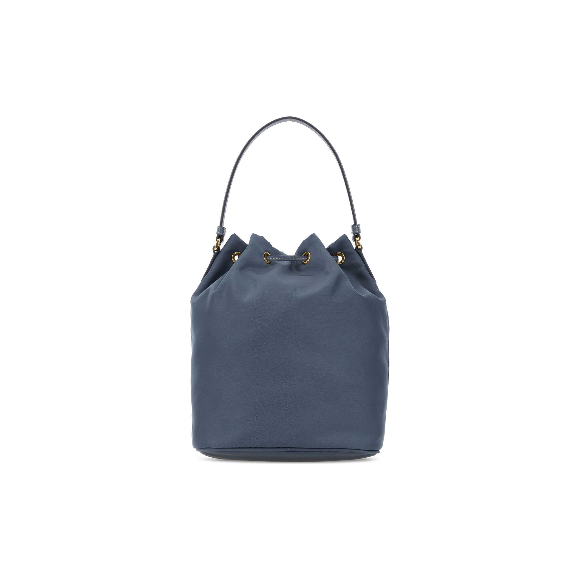 Prada Mala Saco Buckle em Re-Nylon — Castanho
