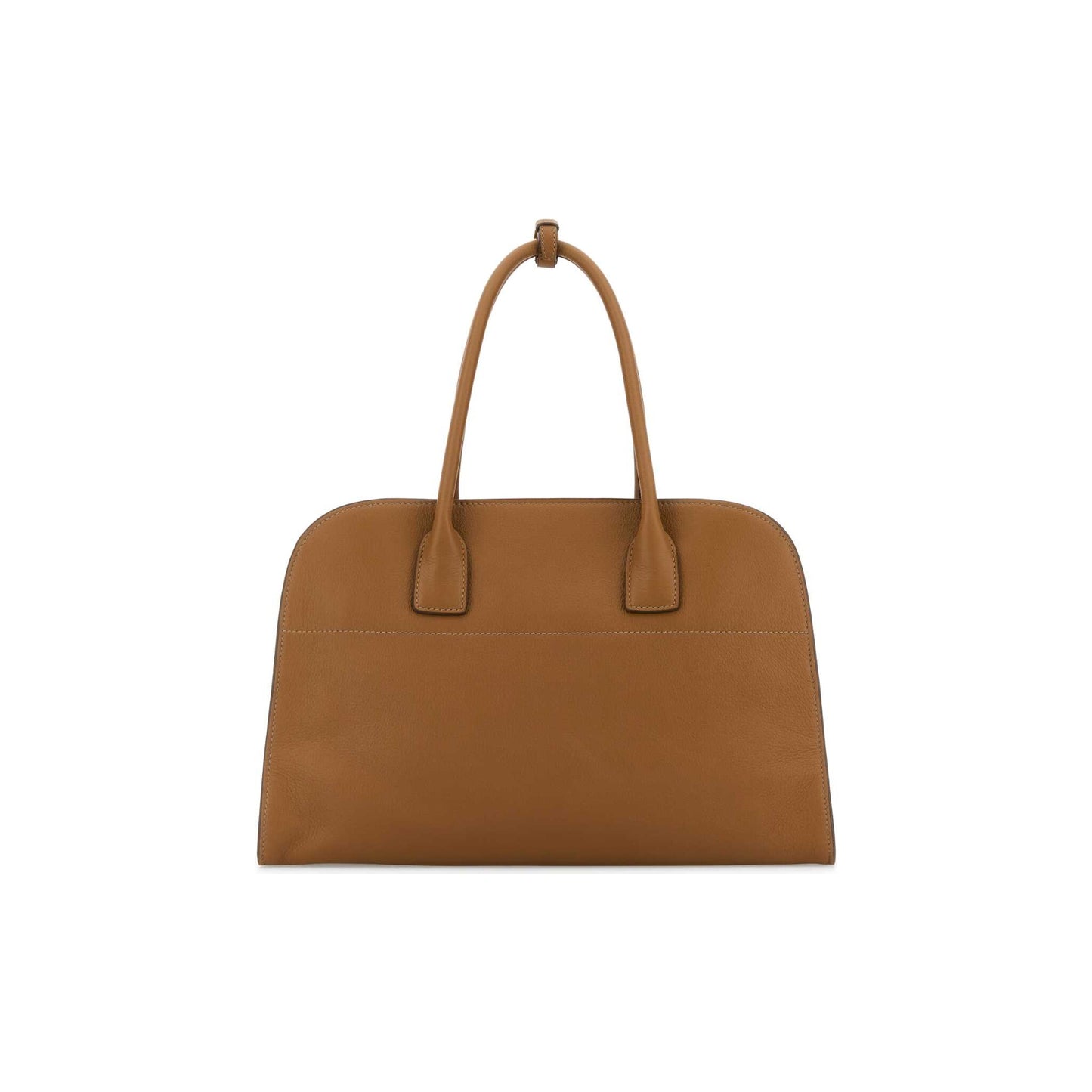Prada Mala Tote Grande em Pele — Preto