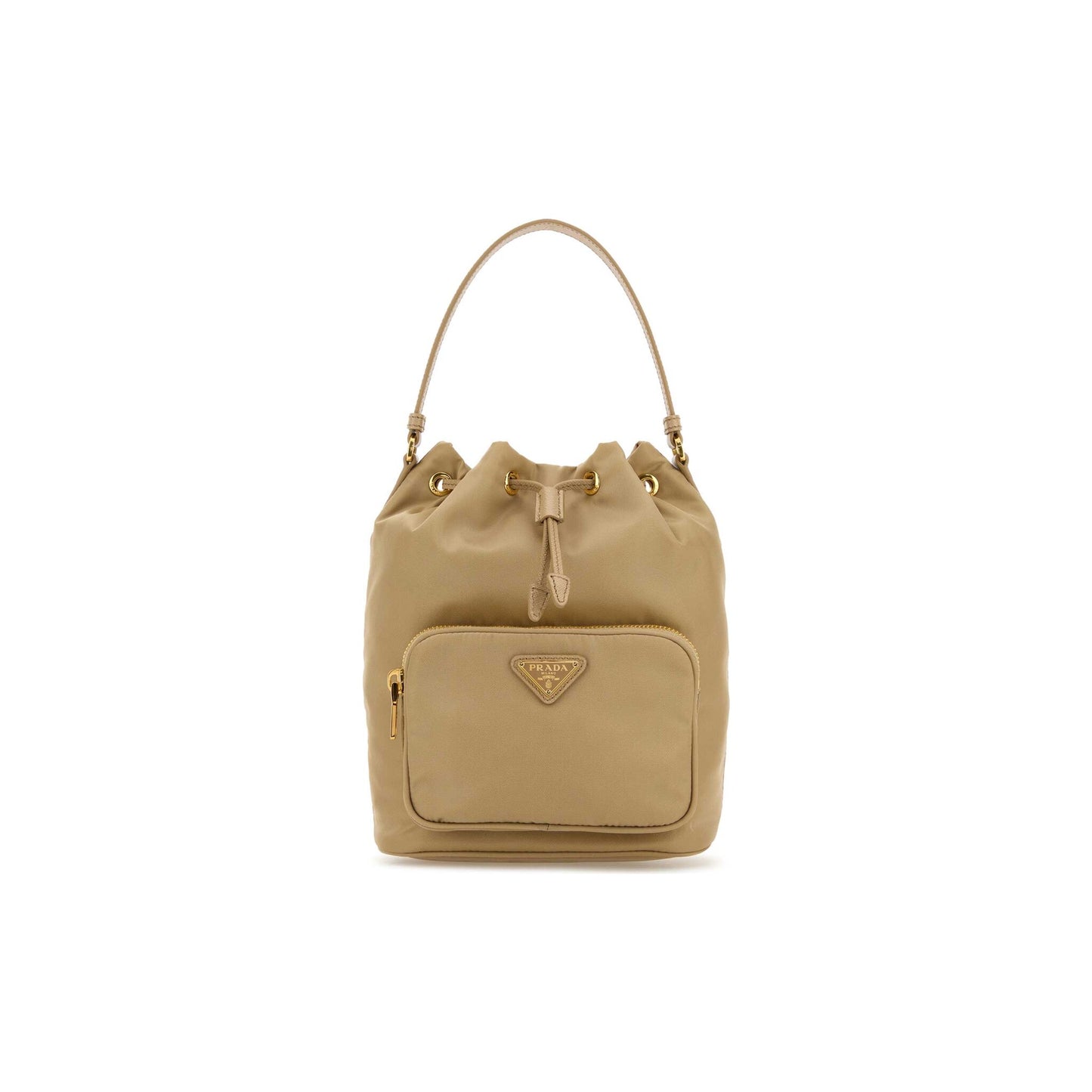 Prada Mala Saco Buckle em Re-Nylon — Verde