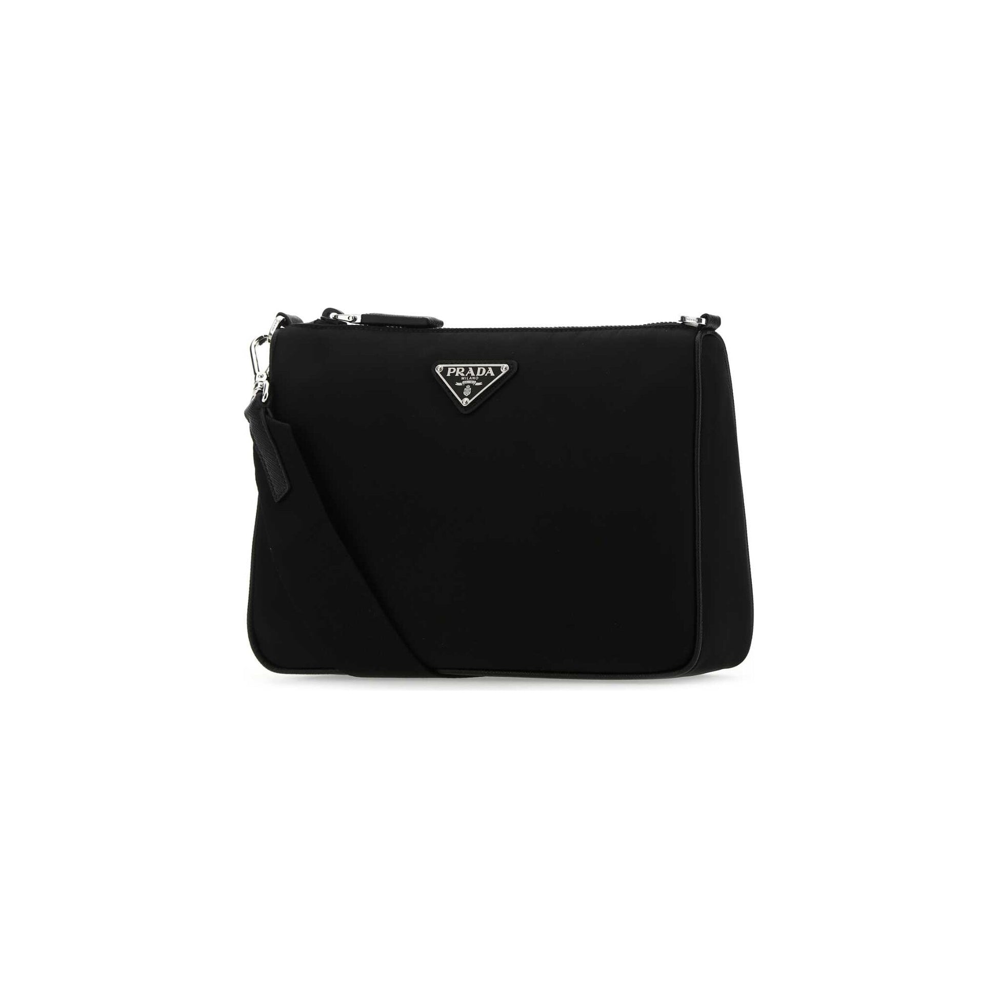 Prada Mala de Ombro em Re-Nylon — Preto