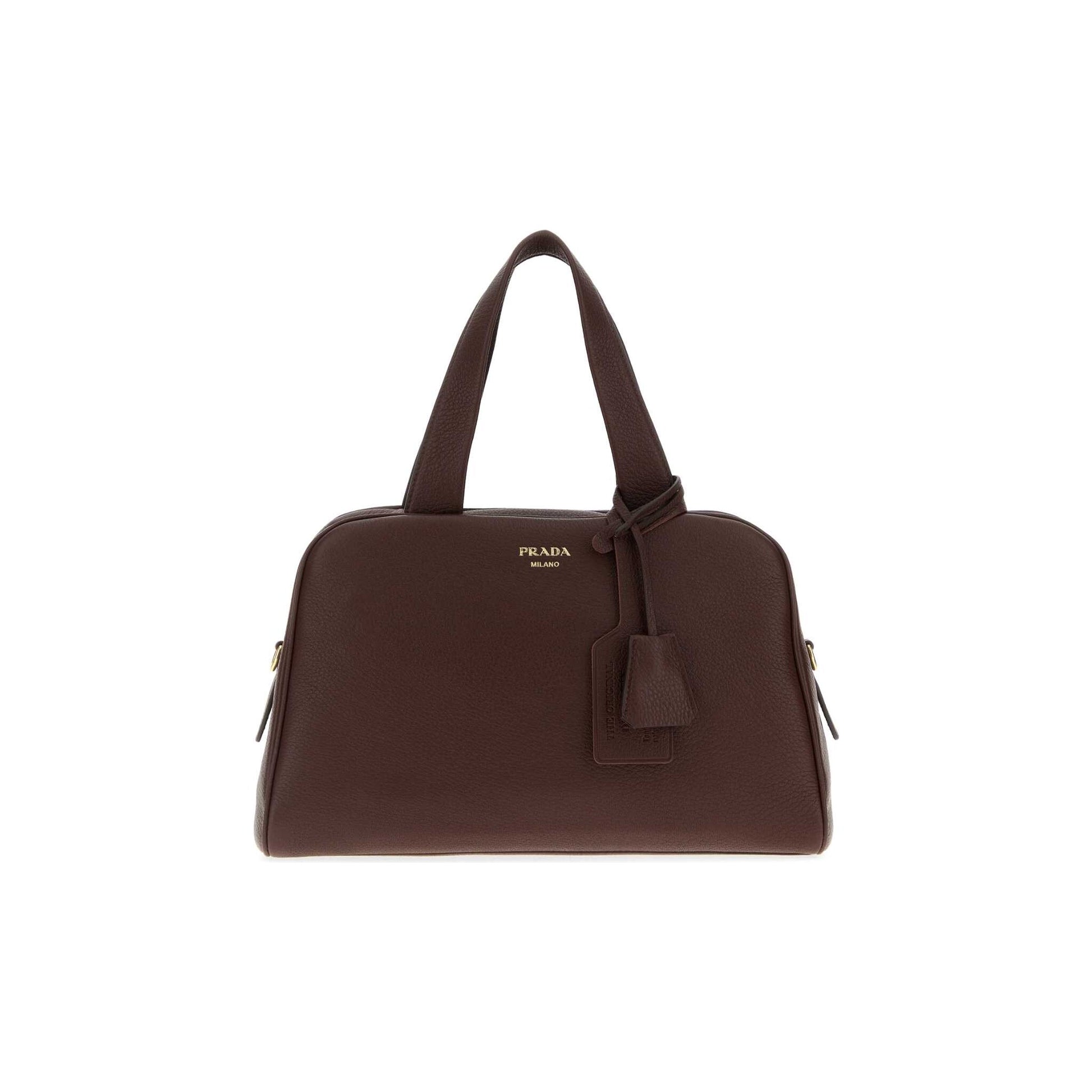 Prada Mala de Ombro em Pele — Azul