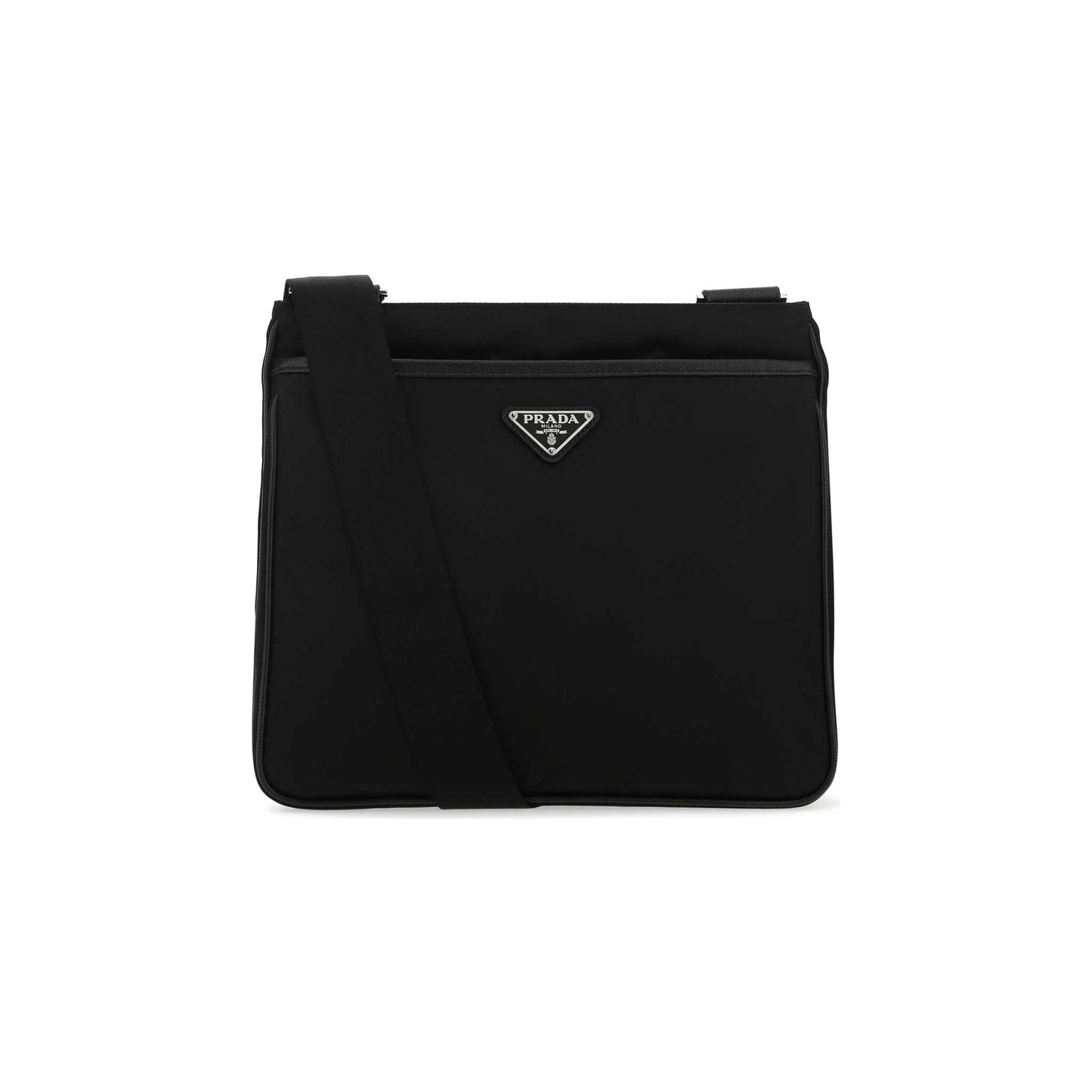 Prada Mala de Ombro em Re-Nylon — Preto