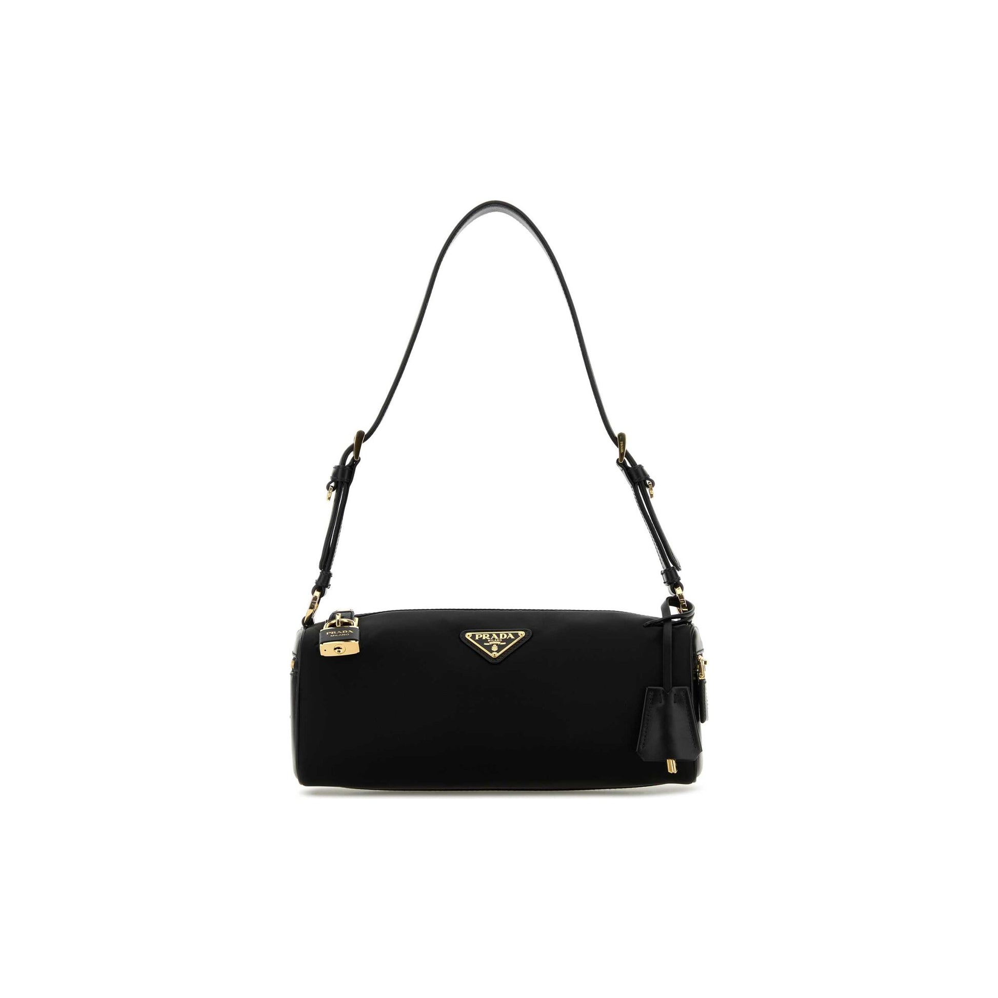 Prada Mala de Ombro em Re-Nylon — Preto
