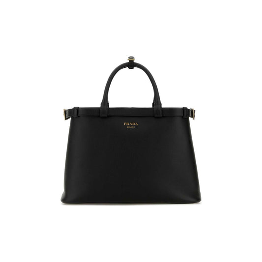 Prada Mala de Ombro Média Buckle em Pele