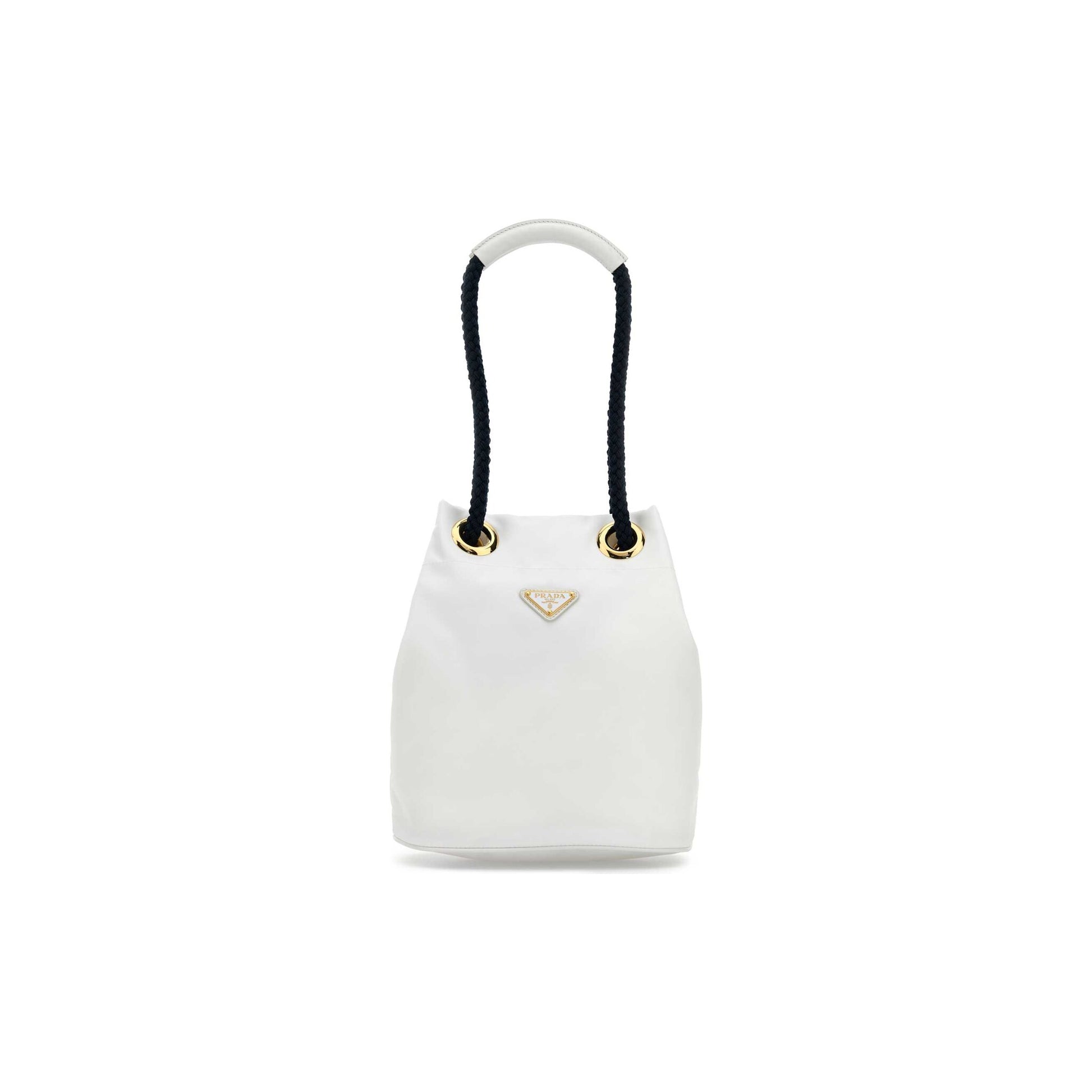 Prada Mala de Ombro Pequena Buckle em Re-Nylon — Rosa