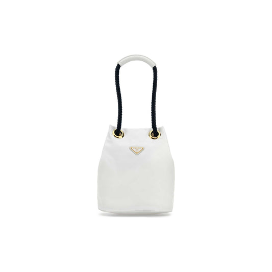Prada Mala de Ombro Pequena Buckle em Re-Nylon — Rosa
