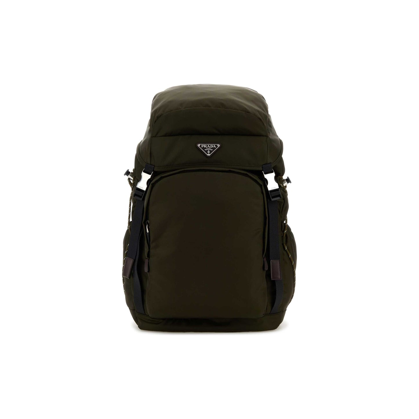 Prada Mochila Speedrock em Lona — Verde