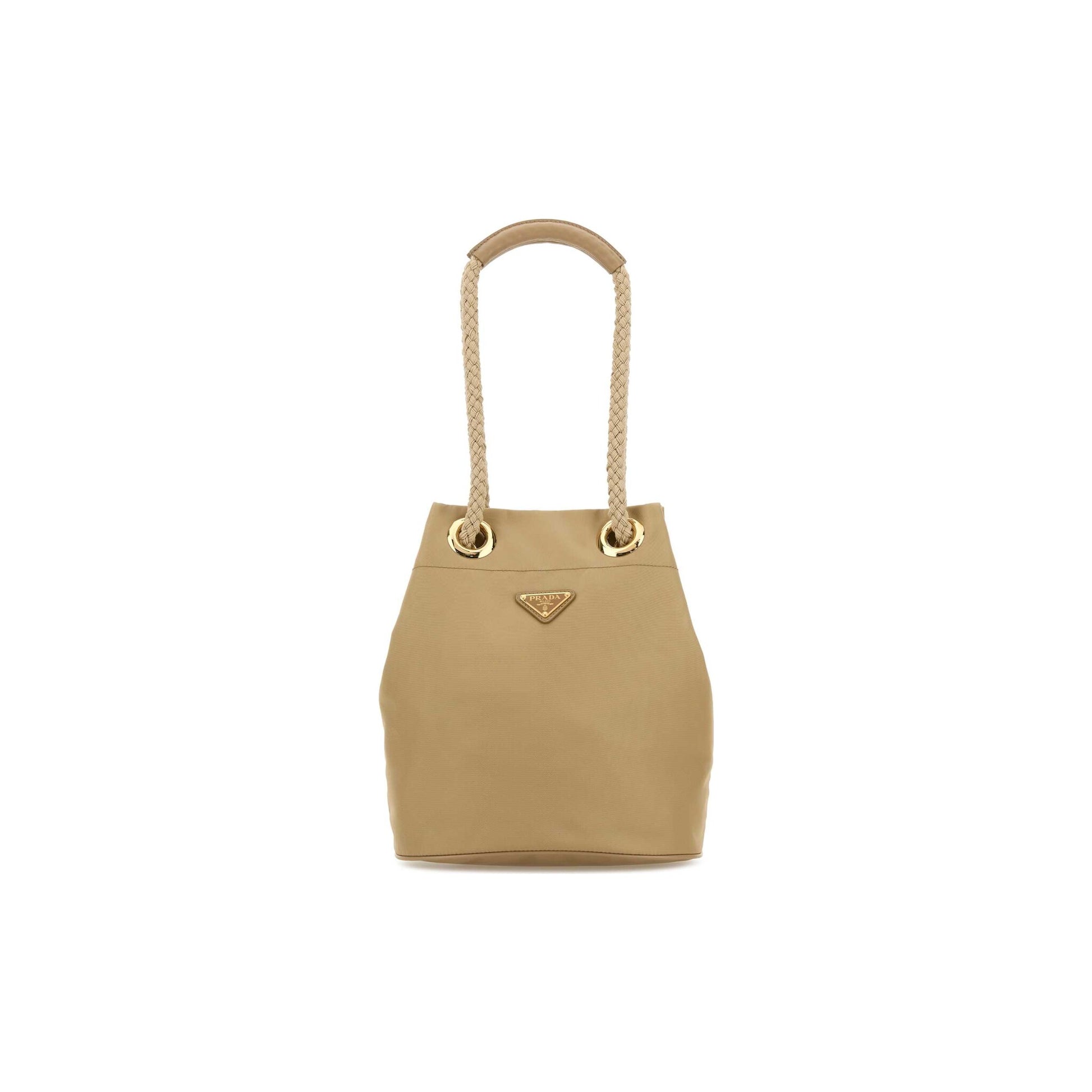 Prada Mala de Ombro Pequena Buckle em Re-Nylon — Verde