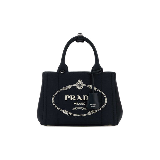 Prada Mala de Ombro em Lona — Preto