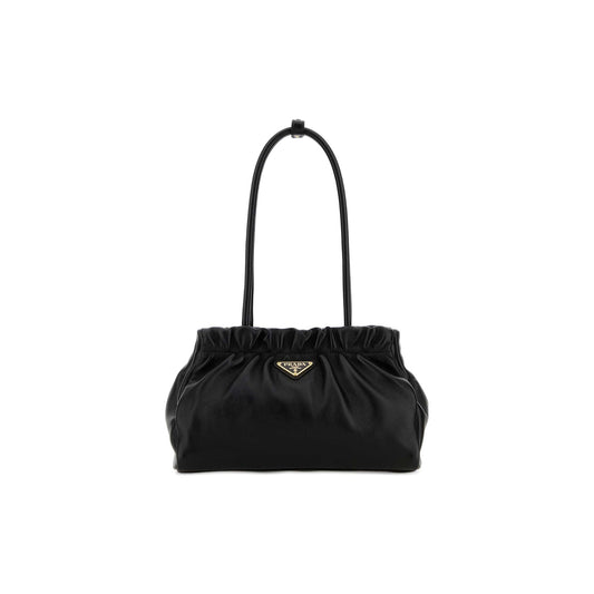 Prada Mala de Ombro em Pele Nappa — Preto