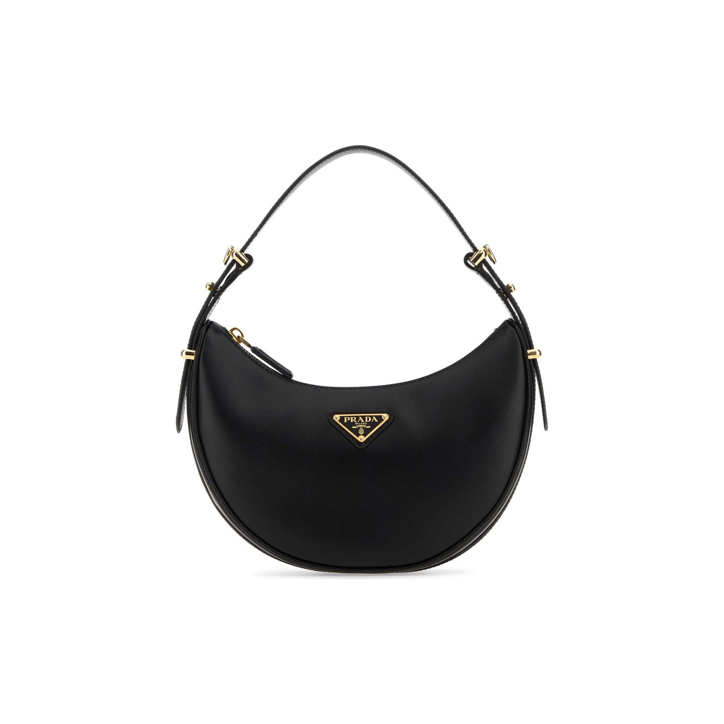 Prada Mala de Ombro Mini Arqué em Pele