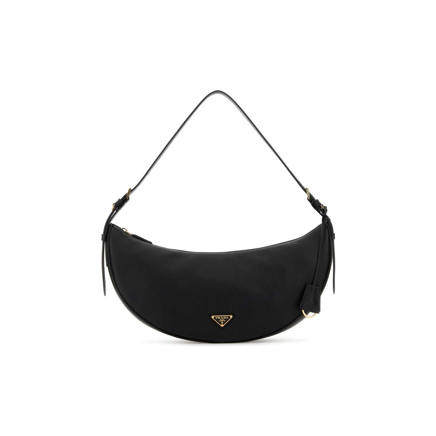 Prada Mala Tiracolo em Pele — Preto