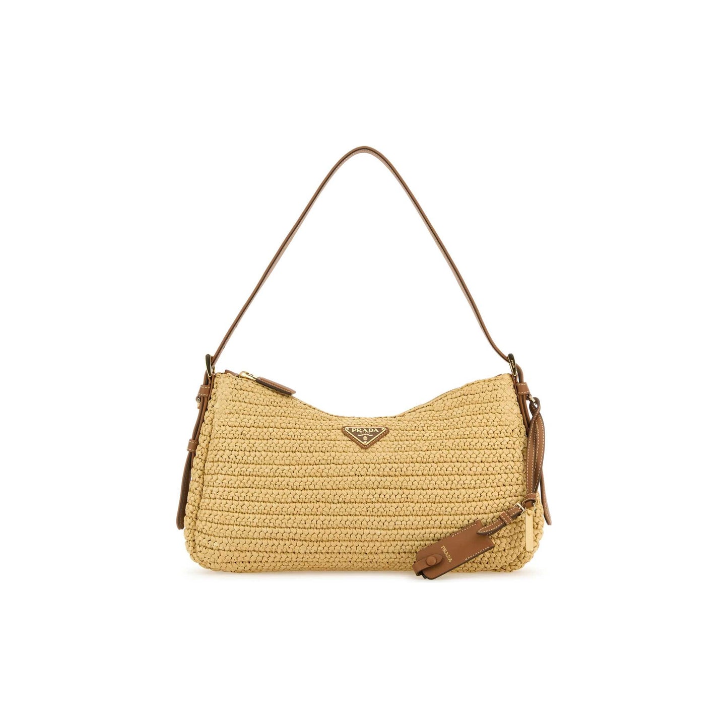 Prada Mala de Ombro Grande Aimée em Crochet e Pele