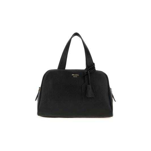 Prada Mala de Ombro em Pele — Preto