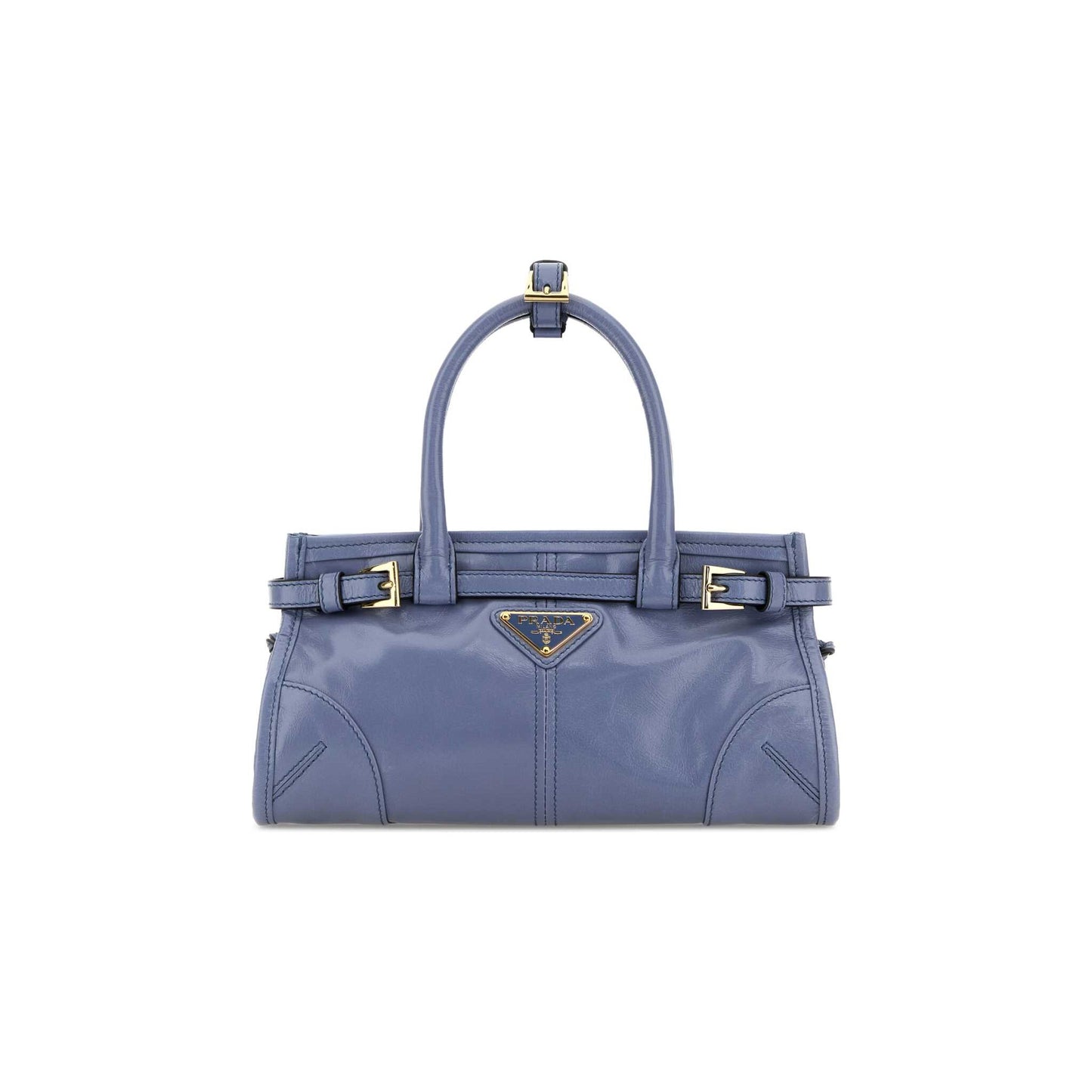 Prada Mala de Mão Mini Bonnie em Pele — Verde
