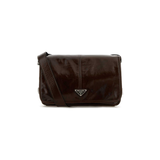 Prada Mala de Ombro em Pele — Rosa