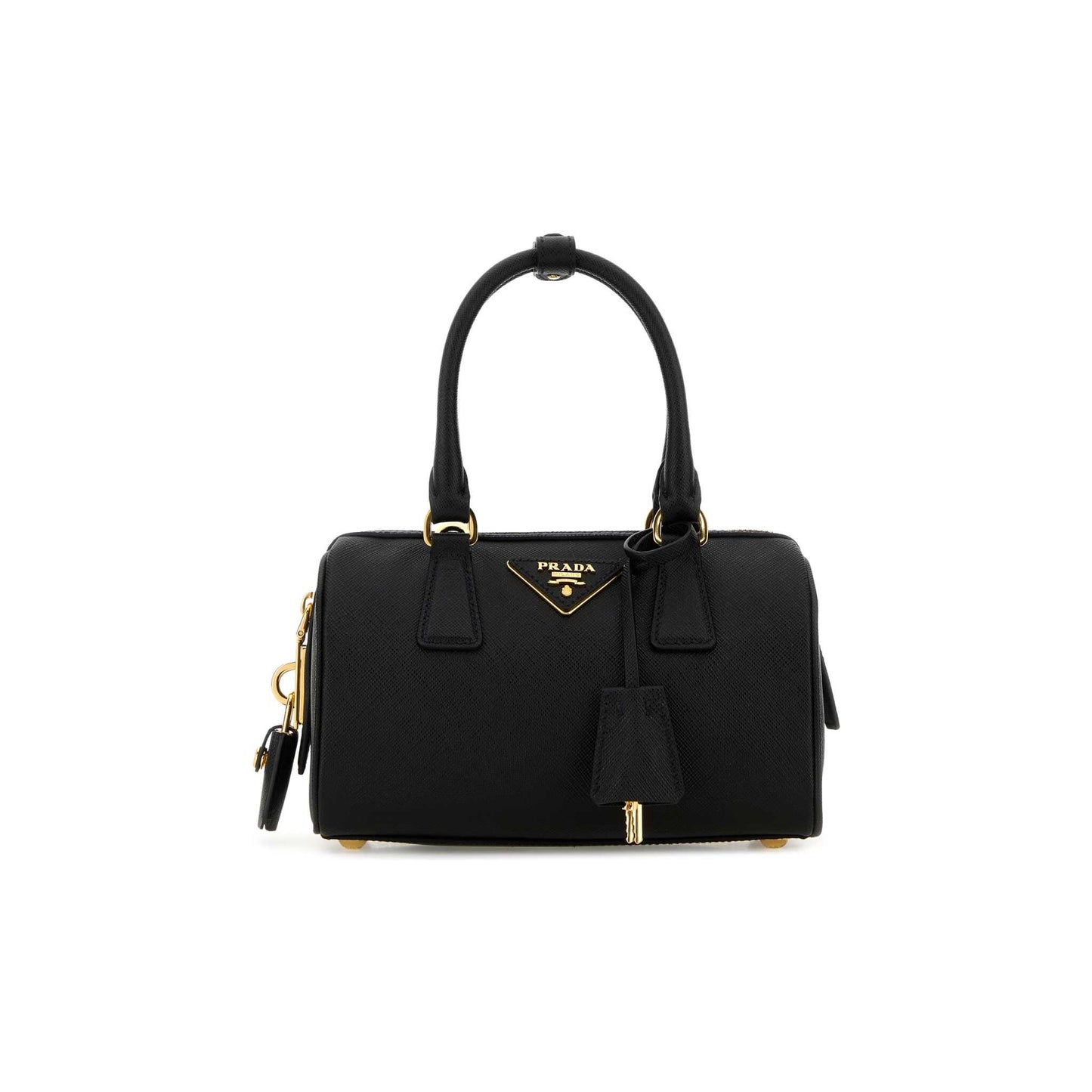 Prada Mala de Mão em Pele — Preto