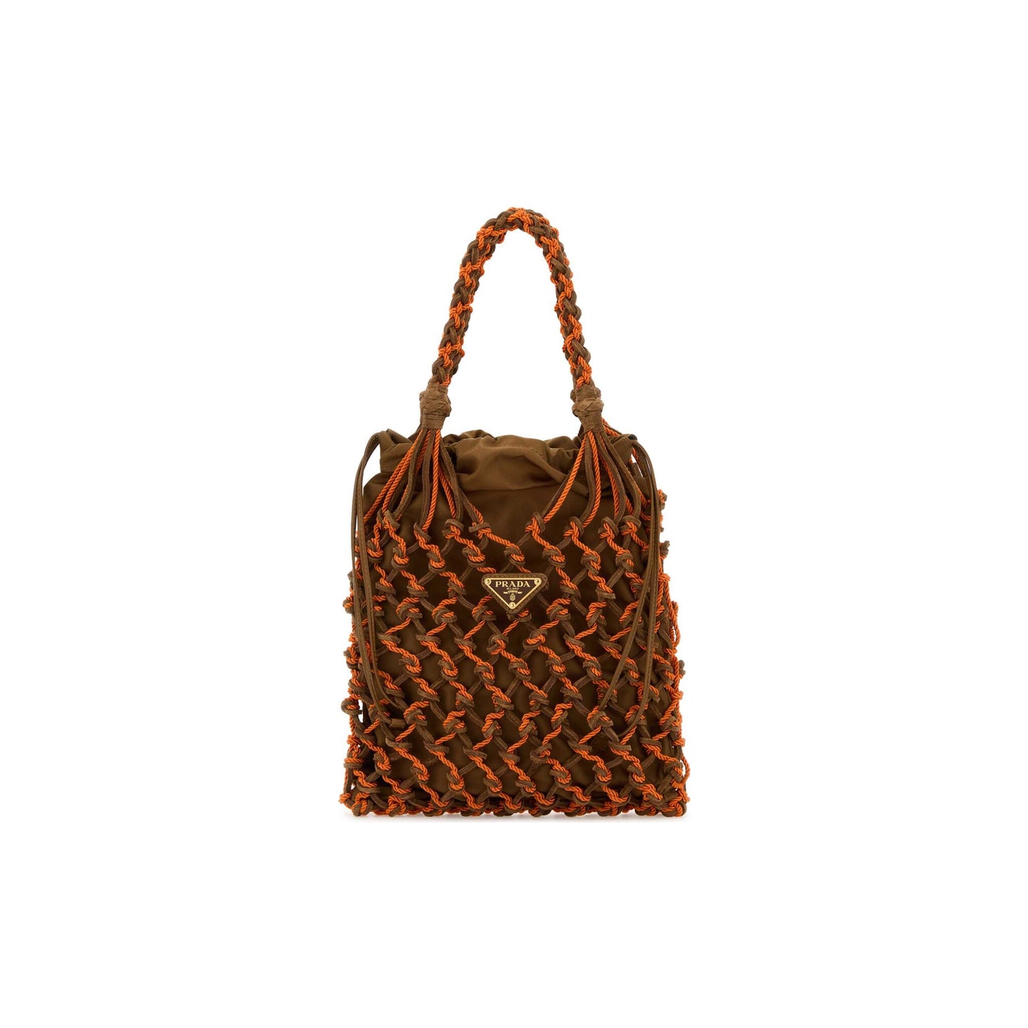 Prada Mala de Mão em Re-Nylon — Verde