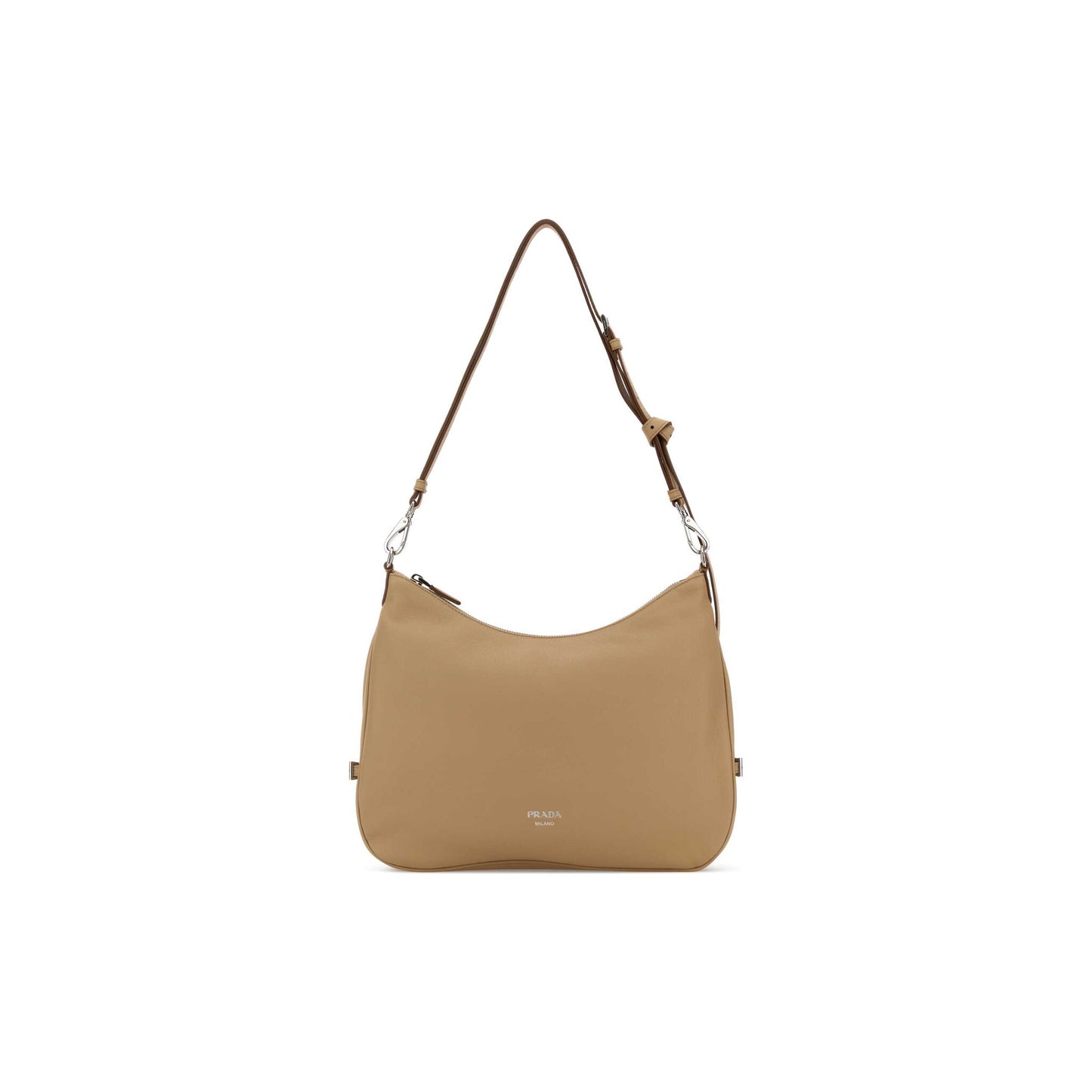Prada Mala de Ombro em Pele — Branco