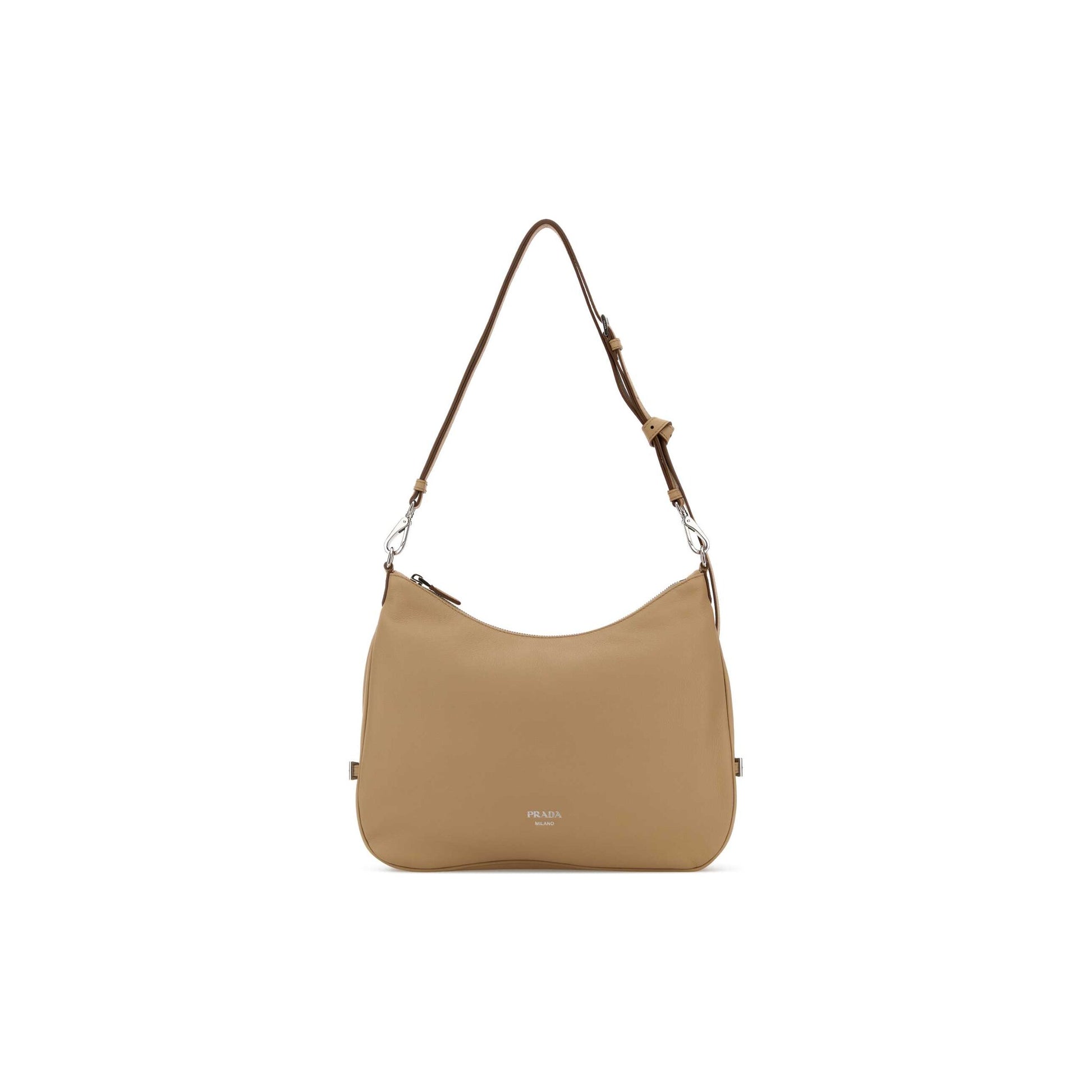 Prada Mala de Ombro em Pele — Branco