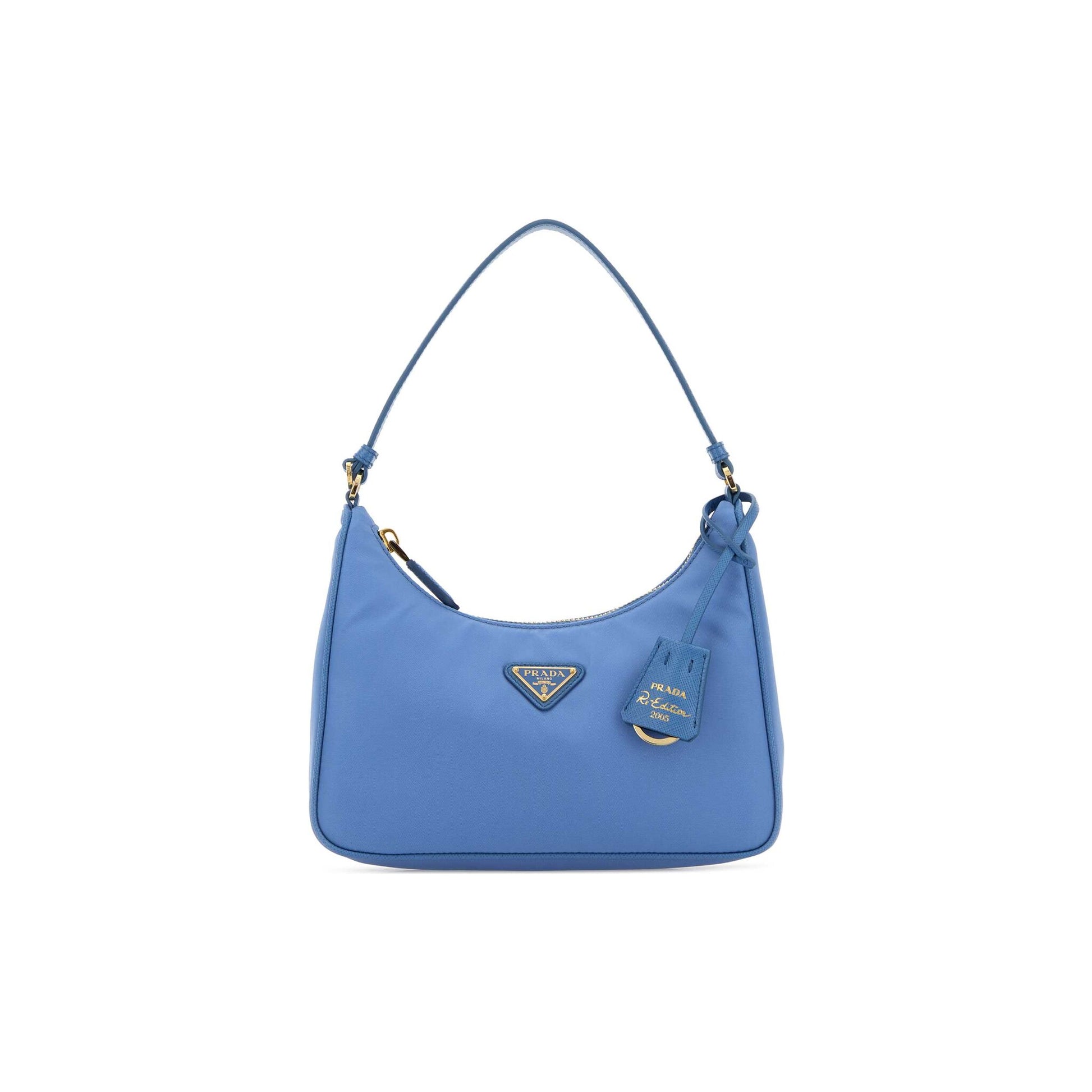 Prada Mala Mini Re-Edition 2005 em Lona — Preto