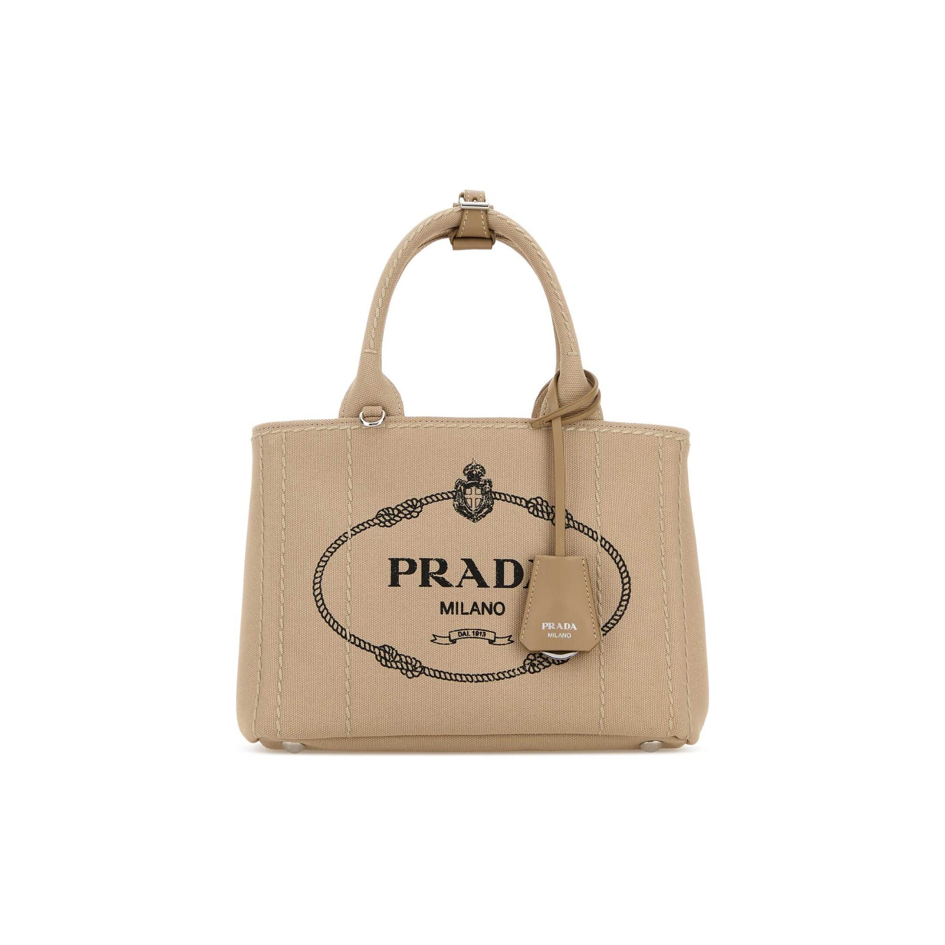 Prada Mala de Ombro em Lona — Vermelho