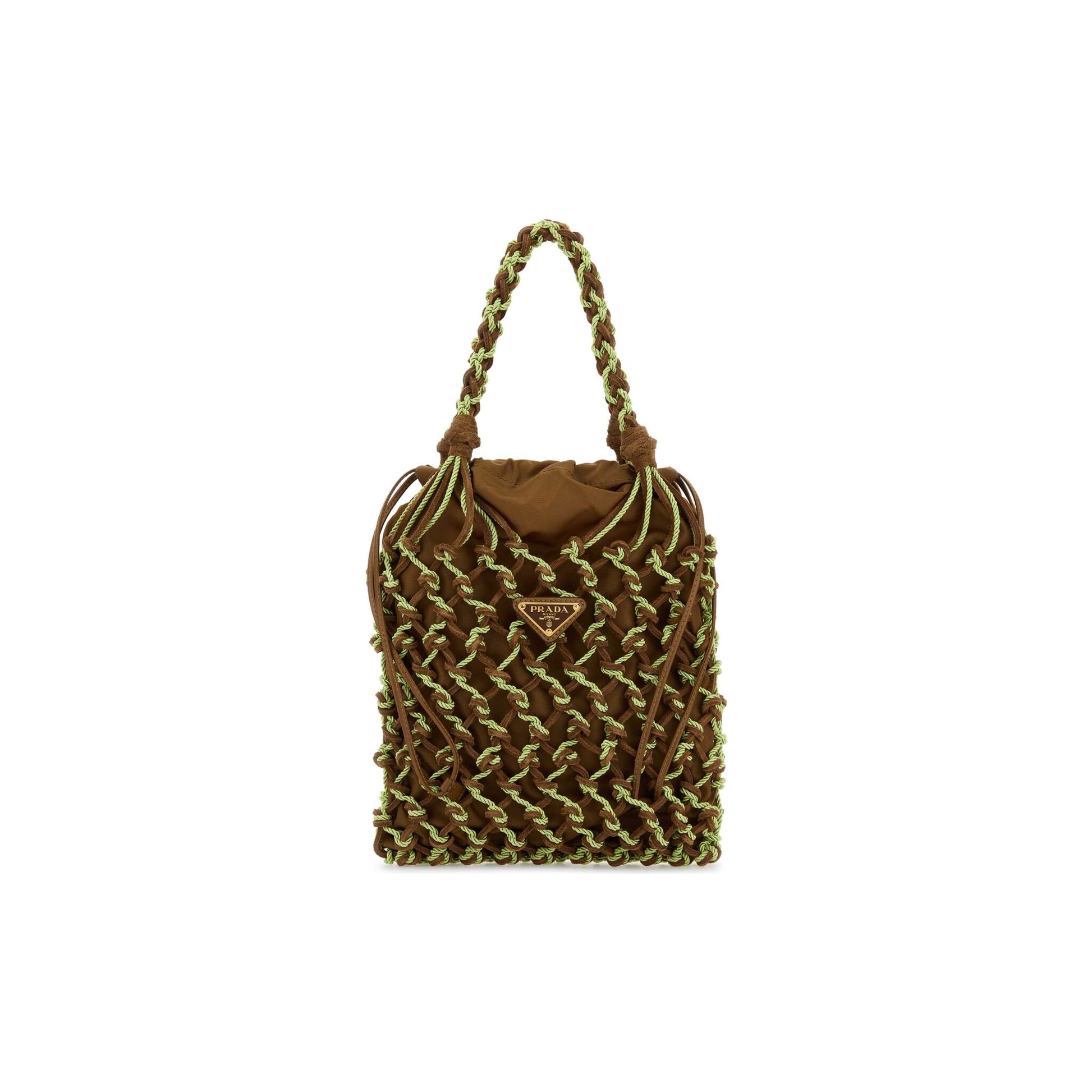 Prada Mala de Mão em Re-Nylon — Cinzento