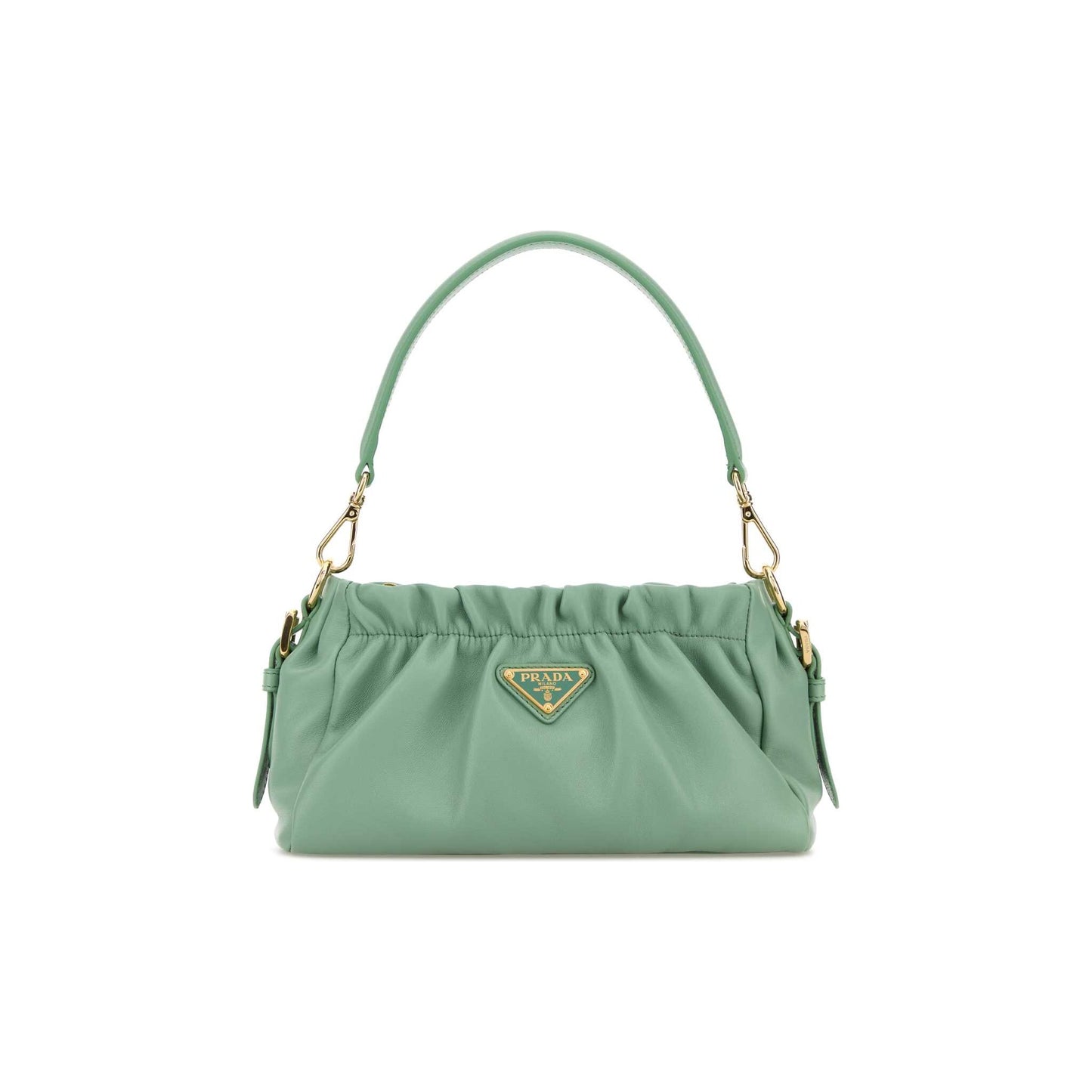 Prada Mala de Mão em Pele Nappa — Branco