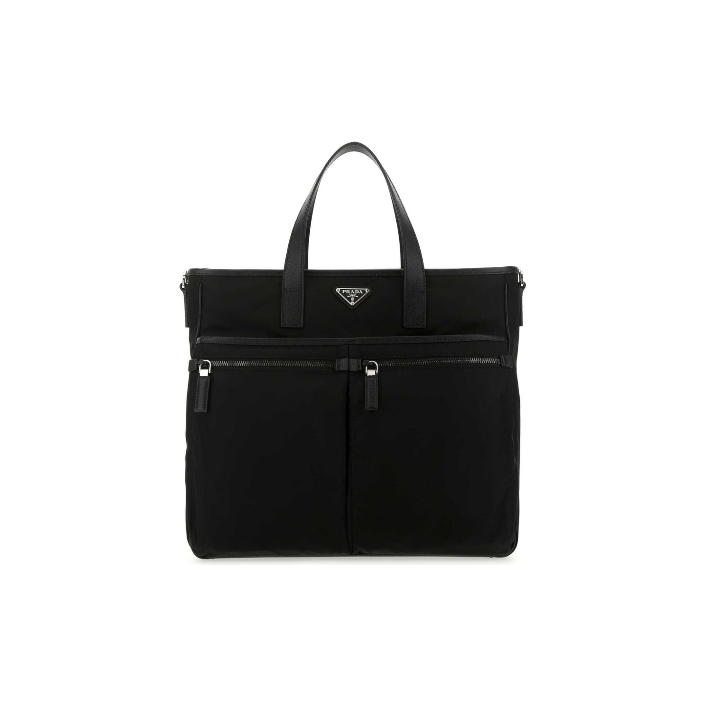 Prada Mala de Ombro em Re-Nylon — Preto