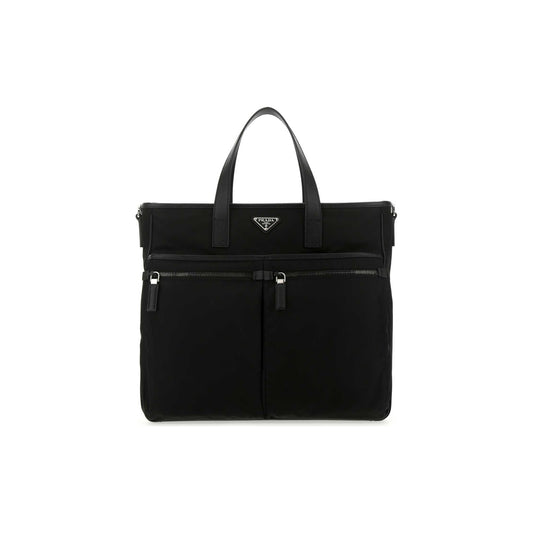 Prada Mala de Ombro em Re-Nylon — Preto