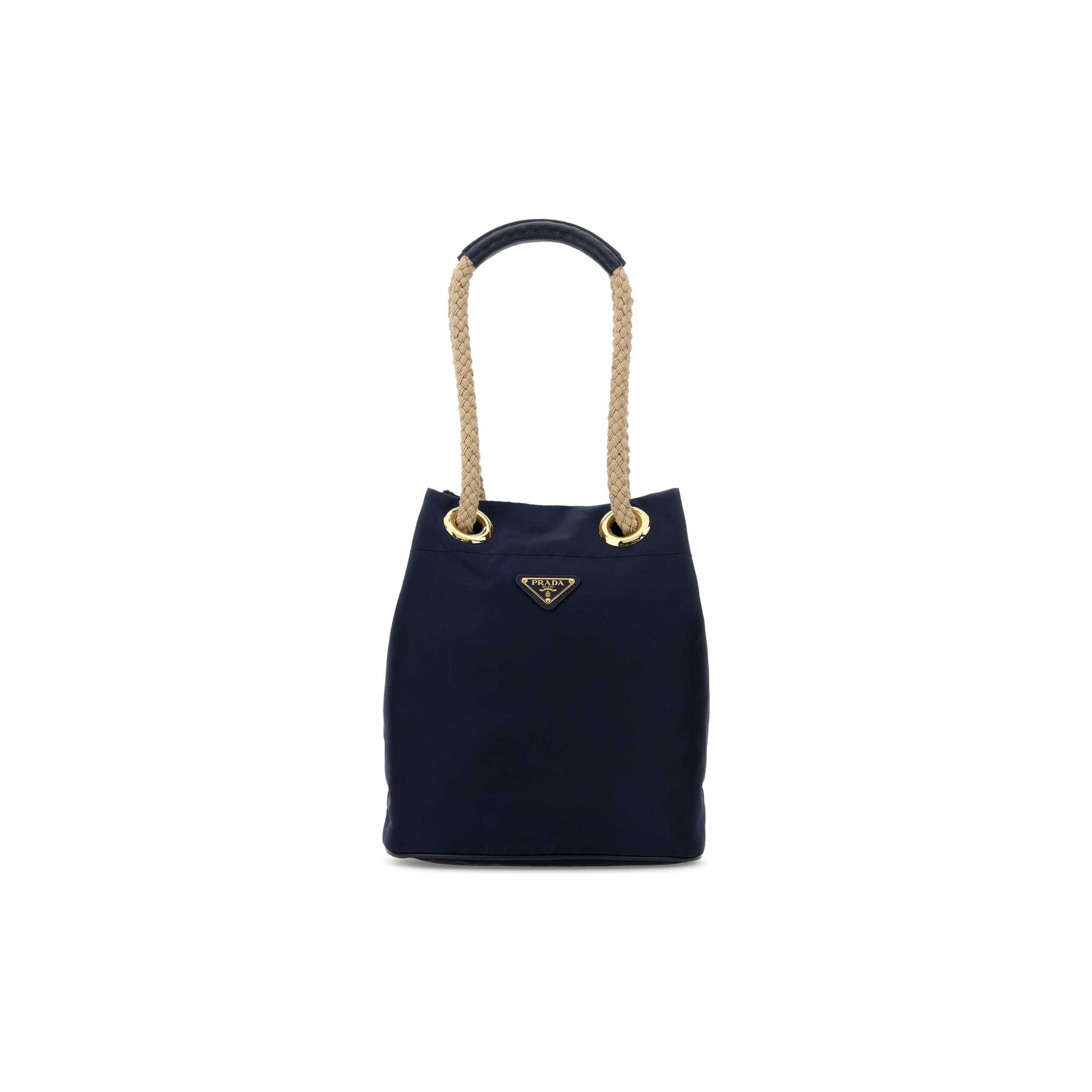 Prada Mala de Ombro Pequena Buckle em Lona