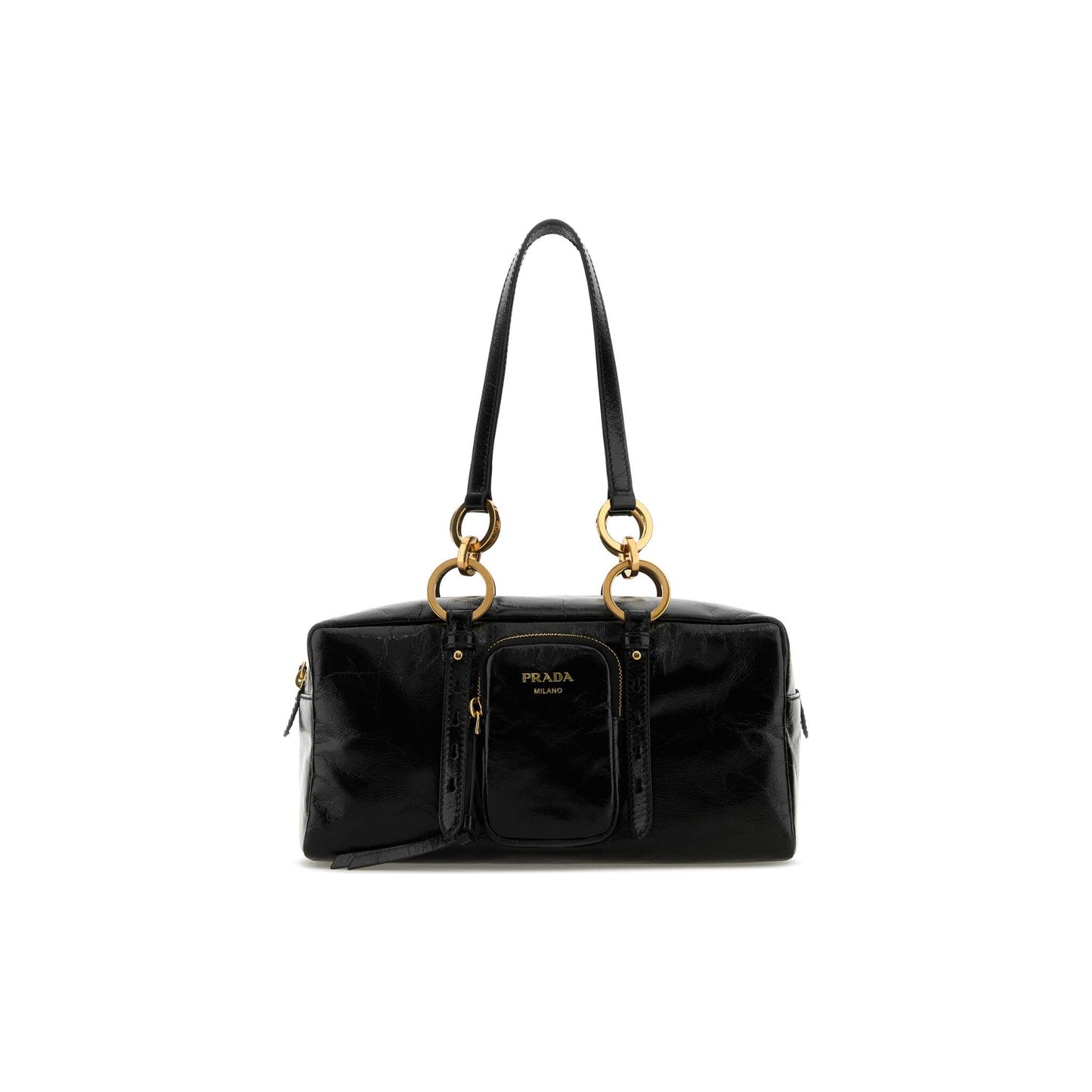 Prada Mala de Mão em Pele — Preto