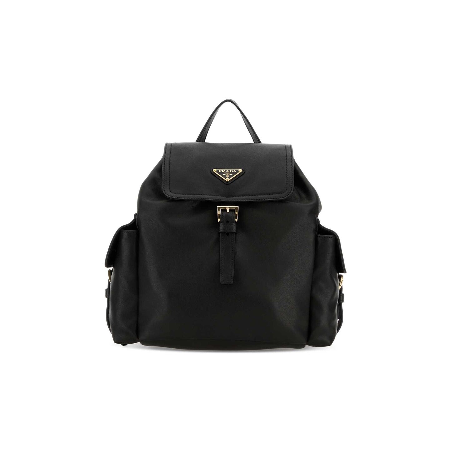 Prada Mala de Ombro em Pele Nappa — Preto