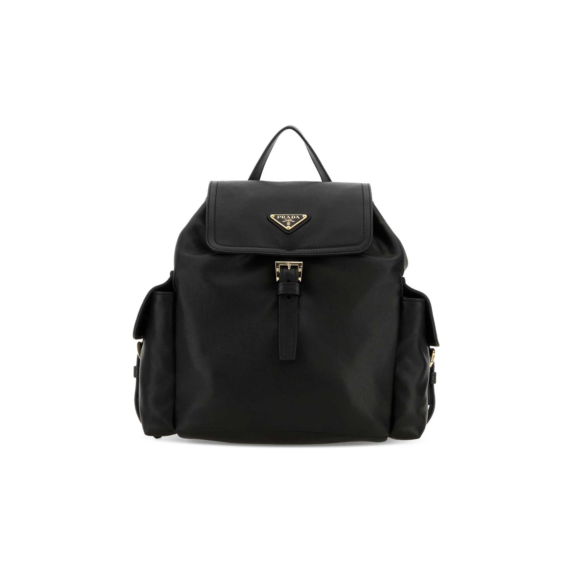 Prada Mala de Ombro em Pele Nappa — Preto