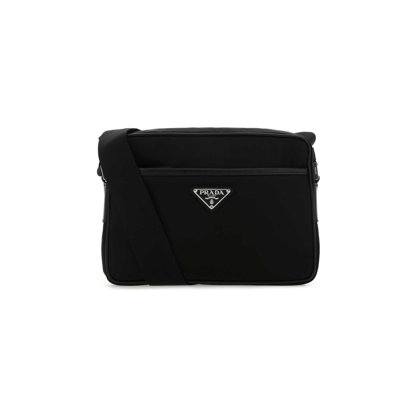 Prada Mala de Ombro em Re-Nylon — Preto