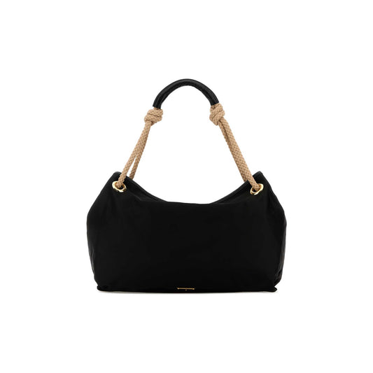 Prada Mala Tote em Lona — Preto