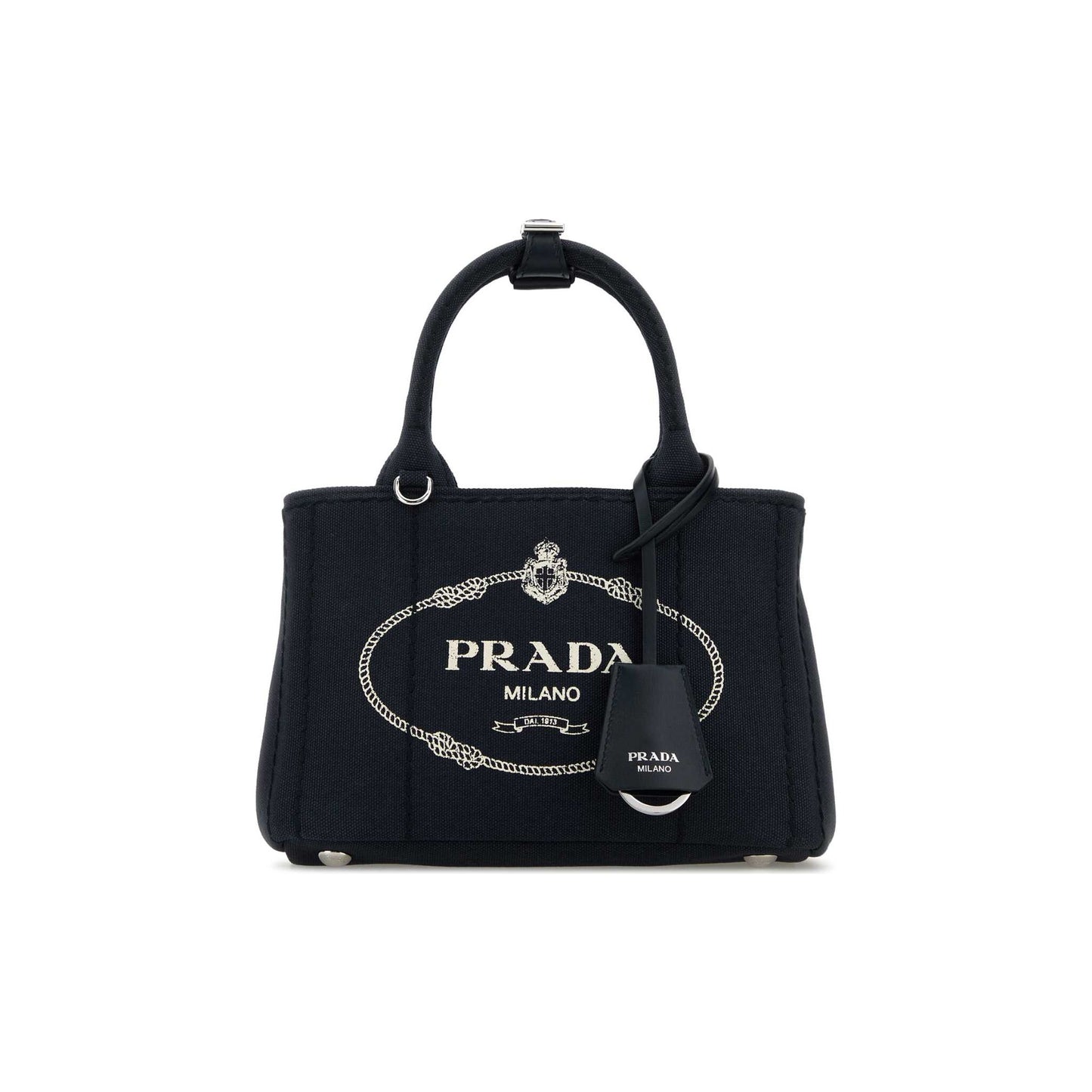 Prada Mala de Ombro Mini Jardinière em Lona