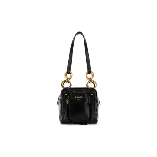 Prada Mala de Mão em Pele — Preto