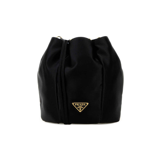 Prada Mala Saco Mini Buckle em Lona