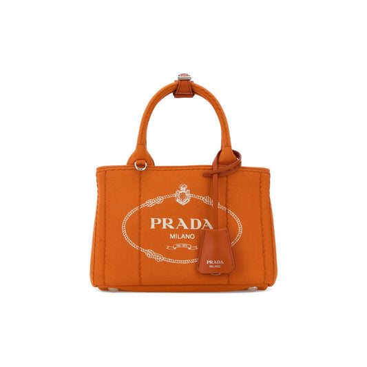 Prada Mala de Ombro em Lona — Azul-Marinho