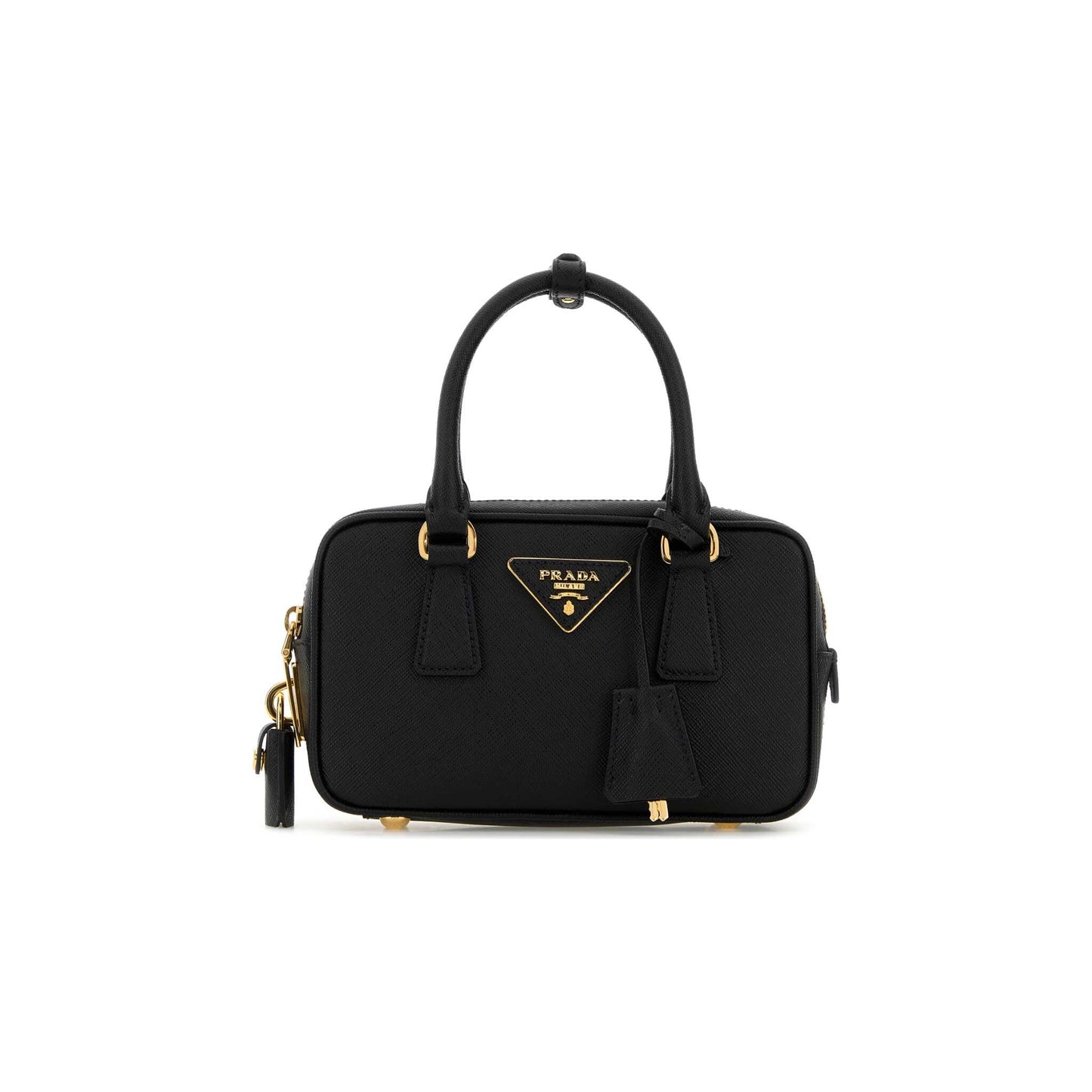 Prada Mala de Mão em Pele — Preto