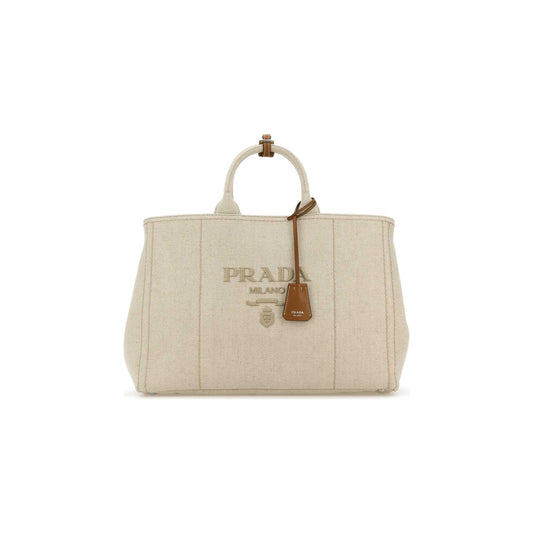 Prada Mala Tote Jardinière em Algodão